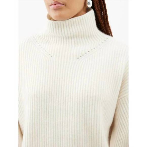 NEW ARCH4 CASHMERE frankie sweater in ivory - Picture 3 of 4